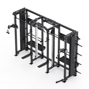 Commercial All-in-One Multi-Station Power Rack & Functional Trainer Combo